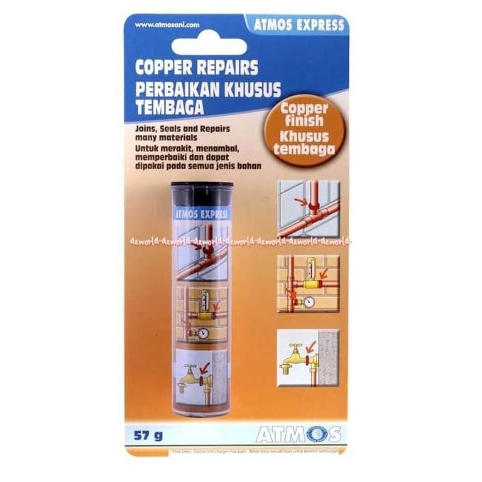 Atmos Express Lem Pipa Tembaga 57gr Lem Perbaikan Pipa AC & Air Tembaga Cepat Kering