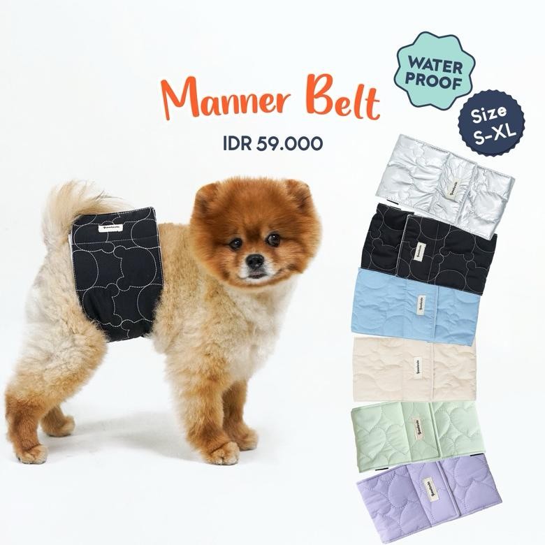 Pawlovin - Manner Belt / Penutup Pampers Anjing Premium Waterproof