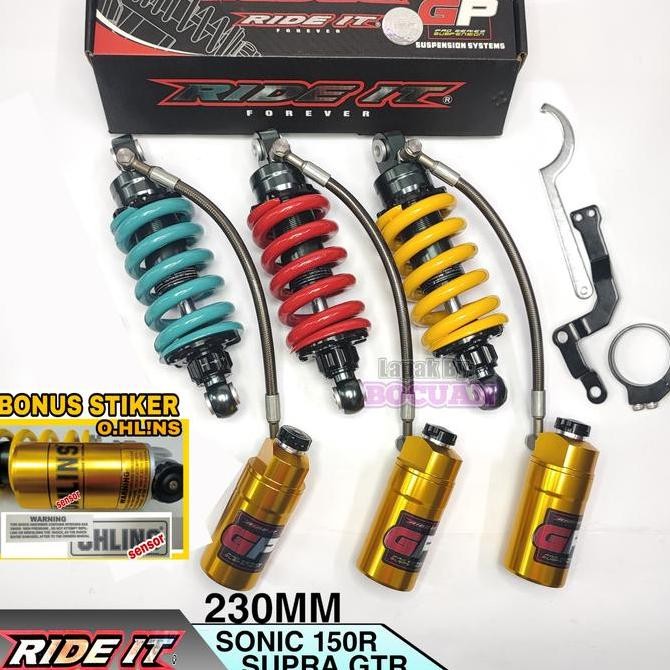 monoshock sonic 150 supra gtr rebound tabung pisah mono shock ride it