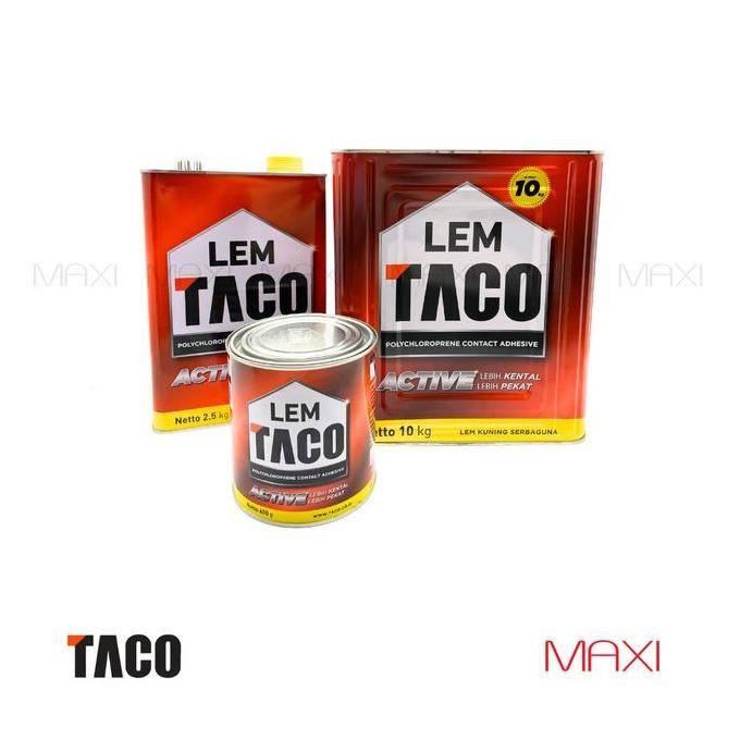 Lem TACO Active Orange 600gr-10kg - Lem HPL Triplek Parkit Kuat Serbaguna