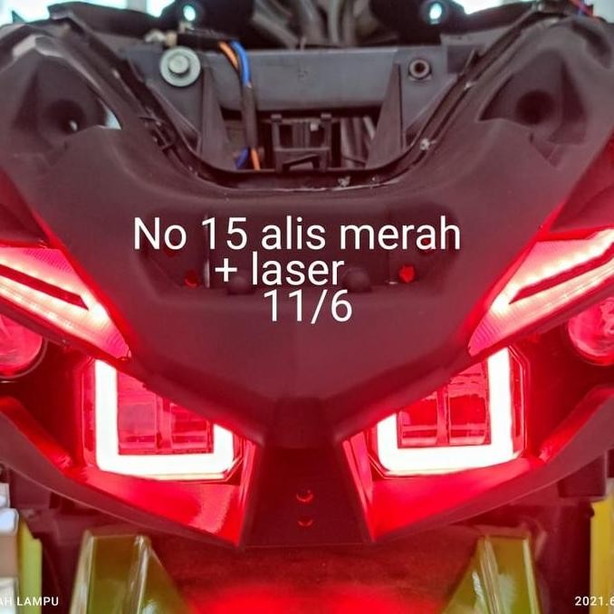 Lampu projie LED generasi 2 vario 150 headlamp komplit aslinya