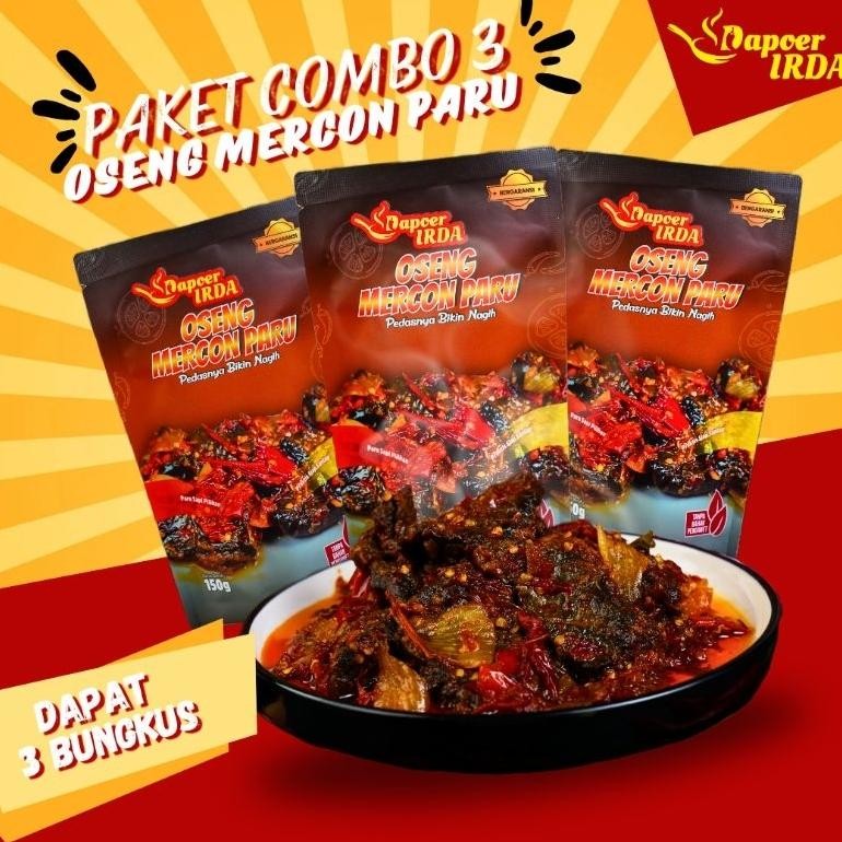 

Dapoer Irda Paket Combo 3 Oseng Mercon Paru