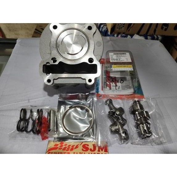 paketan Bore Up Mio 150cc Blok mio 58,5mm Noken As BRT Mio dan per
