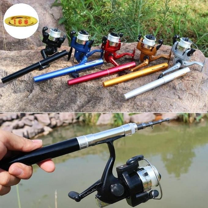 BARU Set Joran Pancing Pulpen / Pen Reel