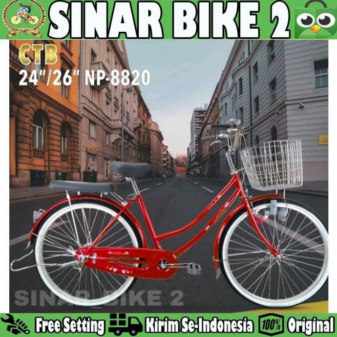 Sepeda Keranjang Dewasa New Phoenix Np-8820 Perempuan 20-26 Inch