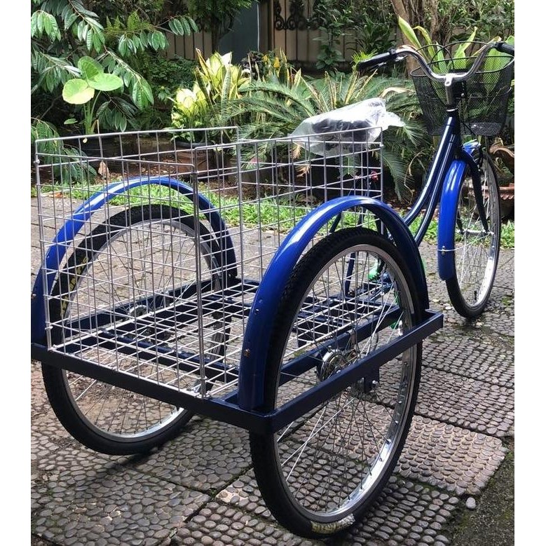 Sepeda Roda Tiga Dewasa Cargo Keranjang 20Inch - Ready Stock