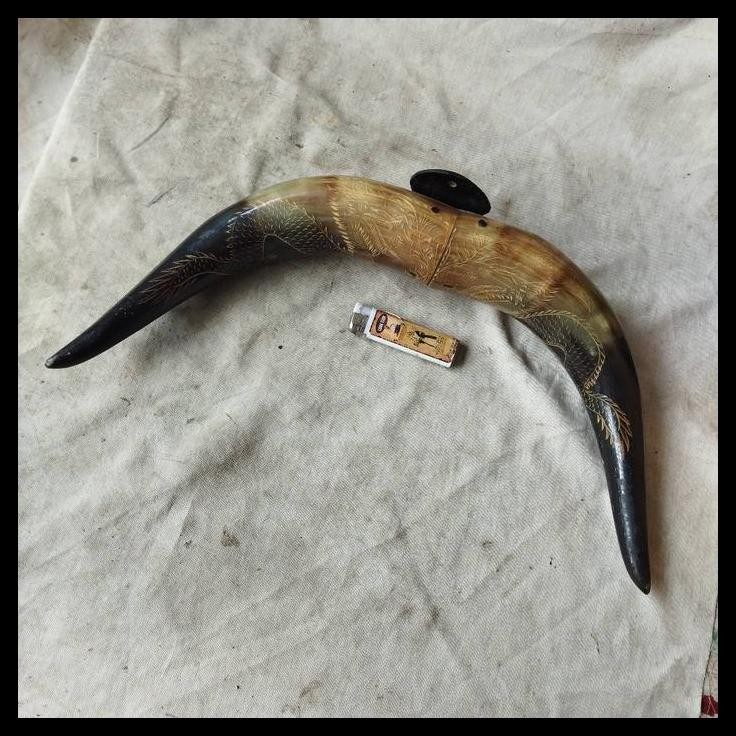 HOT DEAL PAJANGAN DINDING TANDUK UKIR NAGA