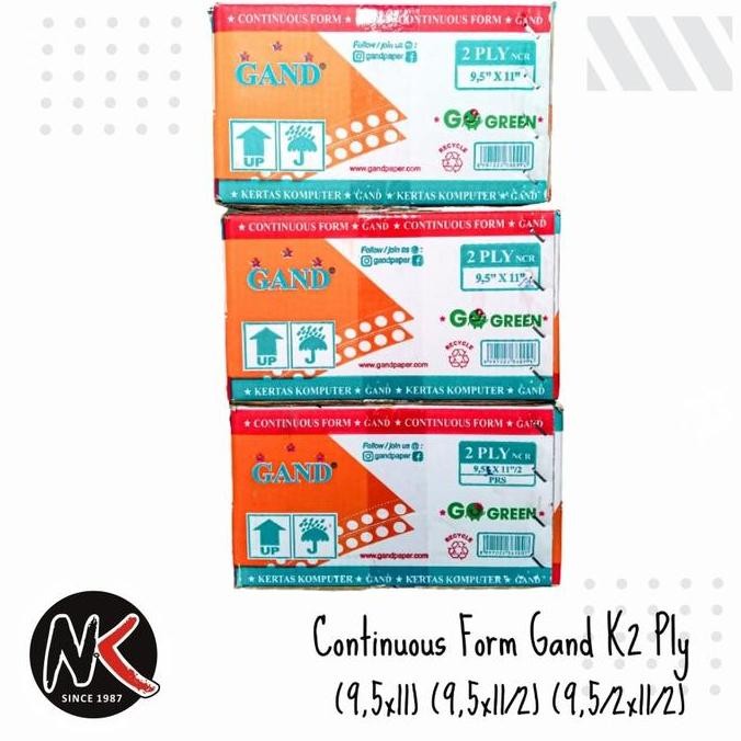 

Kertas Komputer K2 2 Ply Ncr 9.5X11 Continuous Form Kecil Gand 2 Lembar