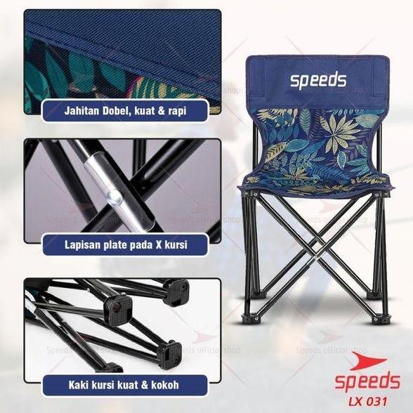 Speeds Kursi Pancing 031-14 XL Kursi Lipat Camping Kursi Lipat Outdoor
