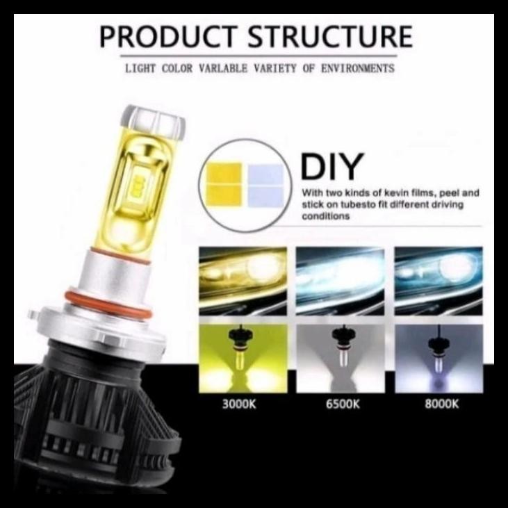 TERBARU LAMPU LED DEPAN MOBIL BALENO MITSUBISHI X3 H11 H4 