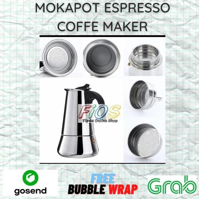 Mokapot Coffee Maker 300 ml - Moka Pot Espresso Maker 6 Cup