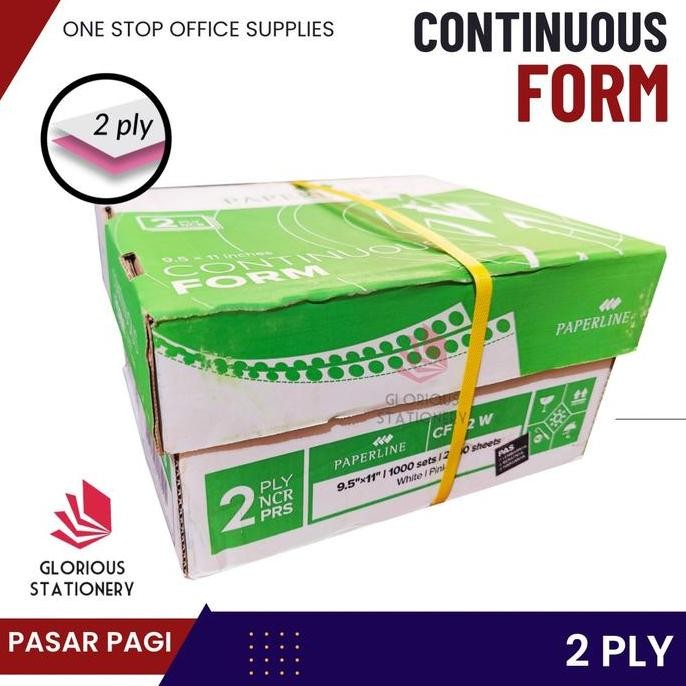 

Kertas Continuous Form 9.5 X 11" 2 Ply Paperline - Kertas Komputer Ncr 2 Lembar