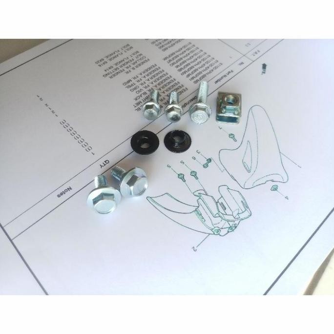 ready baut set spakbor depan honda kharisma supra x125 original