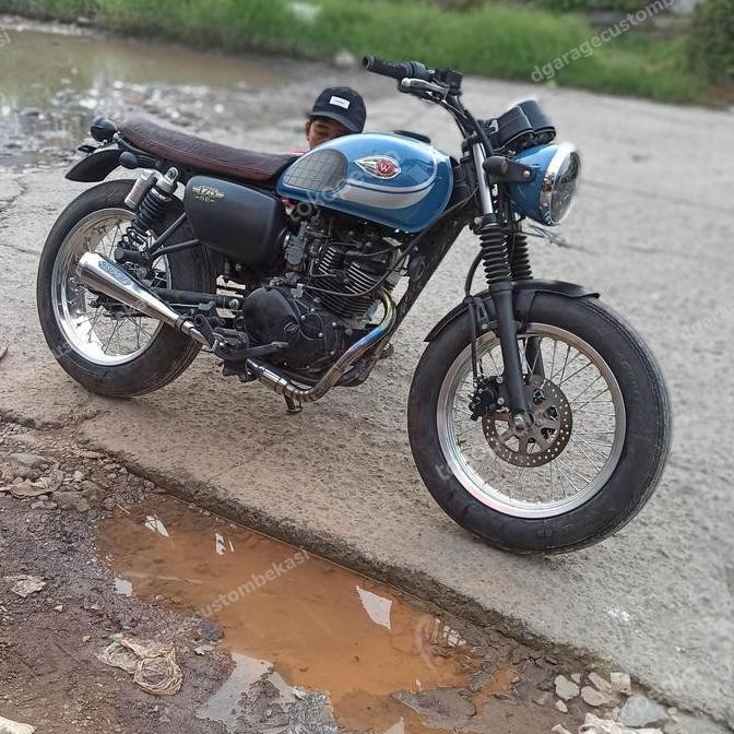 ready SPAKBOR CUSTOM KAWASAKI W175 / W175 TR PNP DEPAN BELAKANG full set