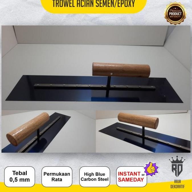 ready  Trowel Raskam Roskam Plat Baja Karbon Acian Tembok/Epoxy