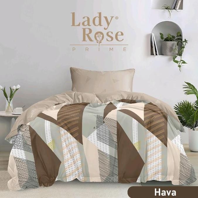 Bed Cover Set Sprei Lady Rose Flat 180 & 160 cm Etalase 2