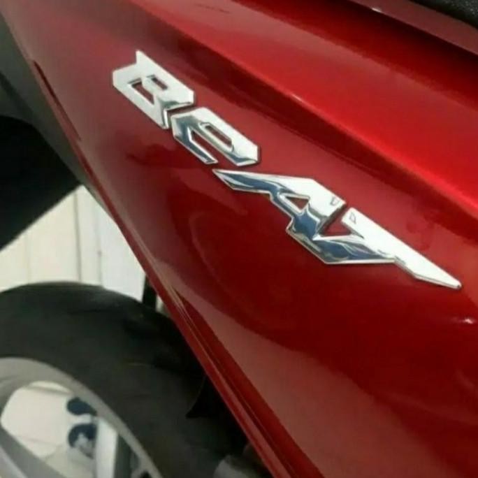 emblem 3d timbul logo honda beat bukan stiker akrilik chrome ori