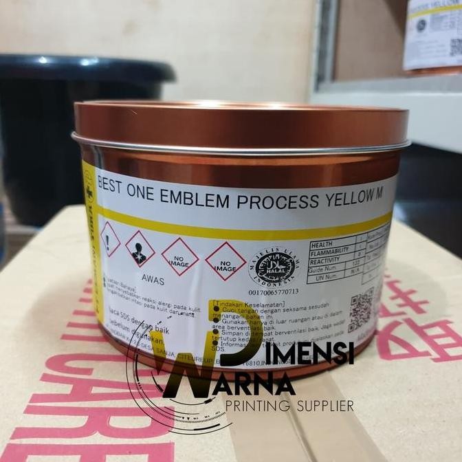tinta offset cemani toka best one emblem warna process yellow