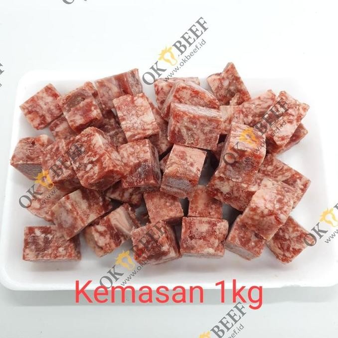

Saikoro Beef Premium Wagyu Cube Meltique Steak Bites Pack 1Kg