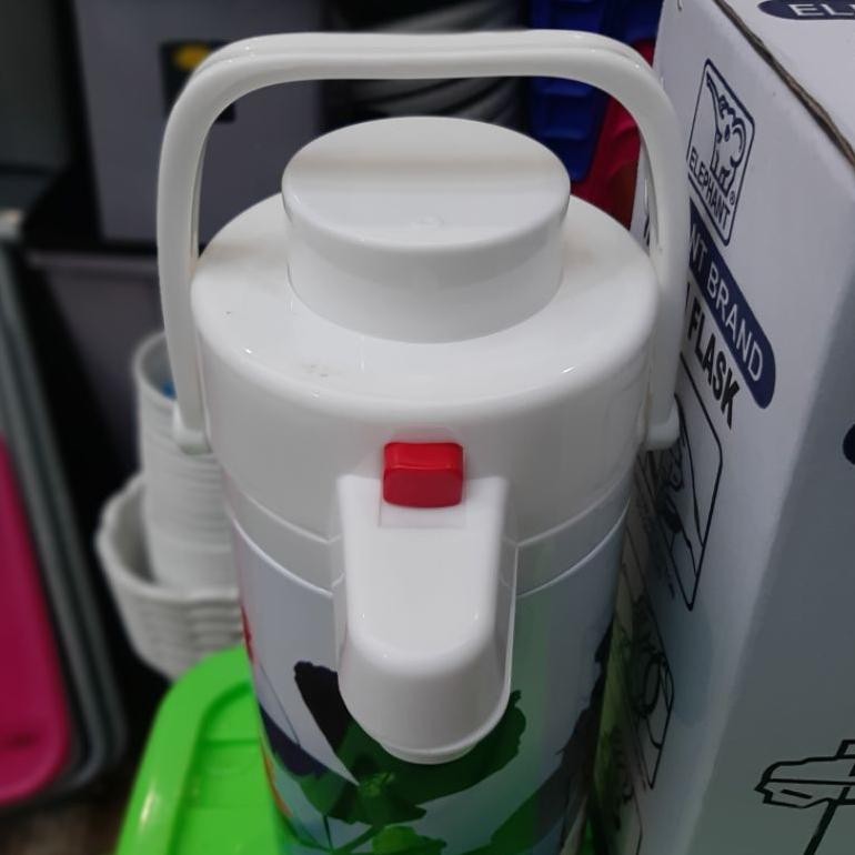 Elephant -Thermos Air Panas / Thermos Pencet / Termos Pompa 2.5 Liter Plastik Dan Stainless Ready