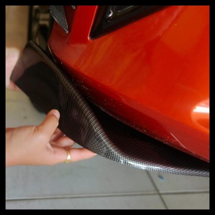 DISKON WINGLET BEMPER DEPAN FULL CARBON MOBIL MOBILIO LIPS DEPAN