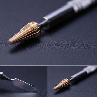 

ready !!! Dual Purpose Leather Edge Dye Roller Pen - Alat Cat & Lem Tepi Kulit