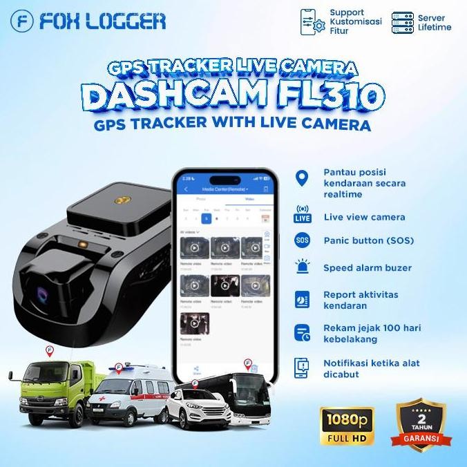 Fox Logger 310 Gps Tracker Dashcam 4g Mobil murah