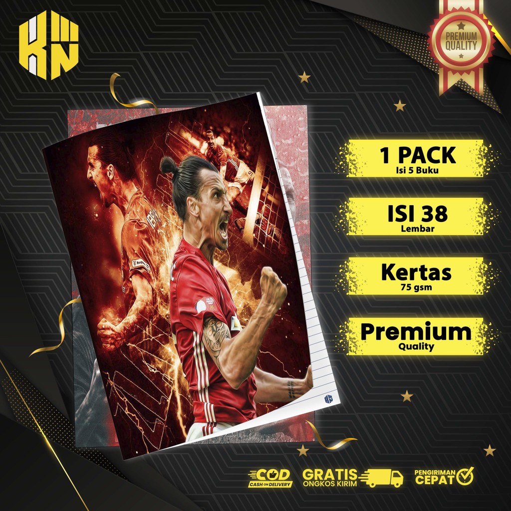 

KEN.IND - BUKU TULIS SEKOLAH CUSTOM SEPAK BOLA IBRAHIMOVIC BERGARIS 38 LEMBAR 1 PAK ISI 5 BUKU/ BUKU TULIS ANIME/ BUKU AESTHETIC/ BUKU CATATAN