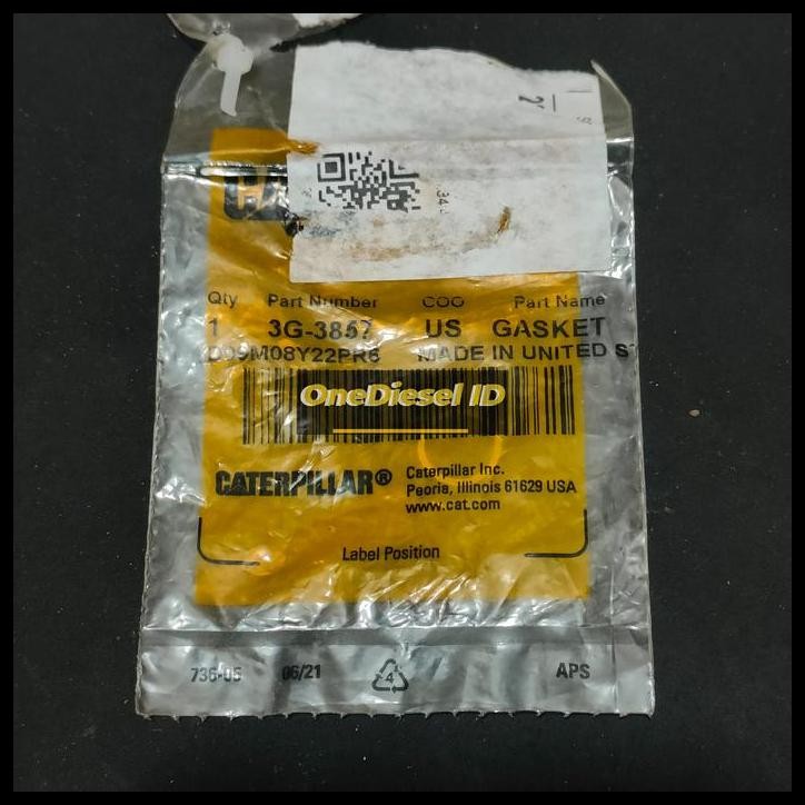HOT DEAL 3G-3857 / 3G3857 GASKET GENUINE 