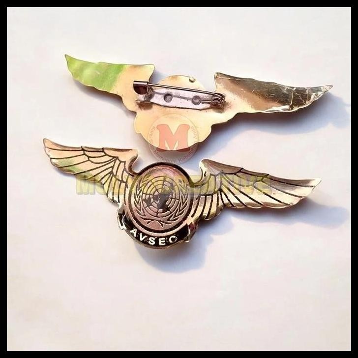 TERMURAH PIN BREVET AVSEC WING AVSEC LAPIS FIBER 