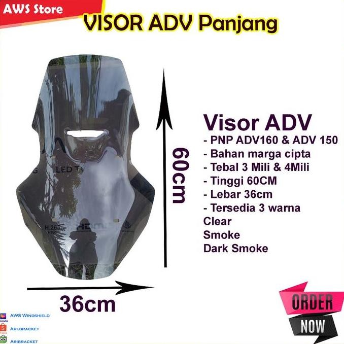 windshield visor adv tinggi pnp ADV 150 ADV 160