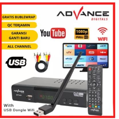 NEW STP //Set Top Box TV Digital Receiver Advanvce Penerima Siaran Full HD/ STB tipi vcd Wifi Bisa Y