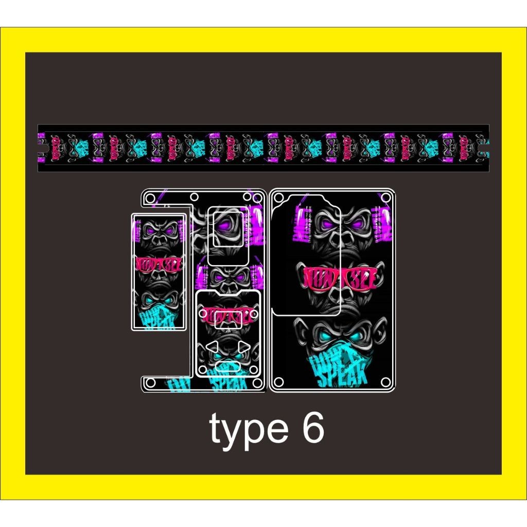 

*Premium Quality* Stiker Paket Inerstiker Batre Centa B80 Type 6 Garskin Custom Stiker Maxdecal Bkn Case COD