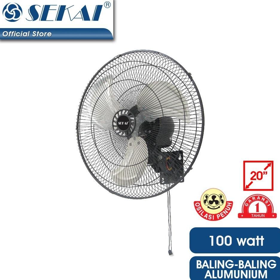 Sekai HWN2058PO Kipas Angin Dinding Tembok Tornado Besi 20 inch - FREE ONGKIR Jabodetabek