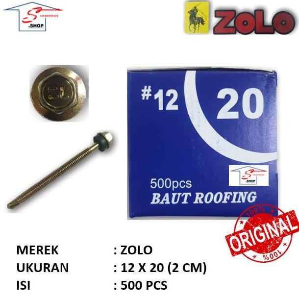Sekrup Roofing / Baut Roofing 12 x 20 (2 cm) ZOLO (1 DUS)