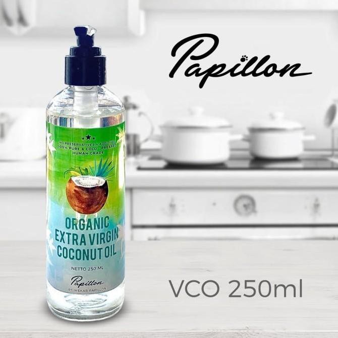 

Promo Virgin Coconut Oil (VCO) Papillon / VCO Papillon 250 ml / VCO Anjing COD