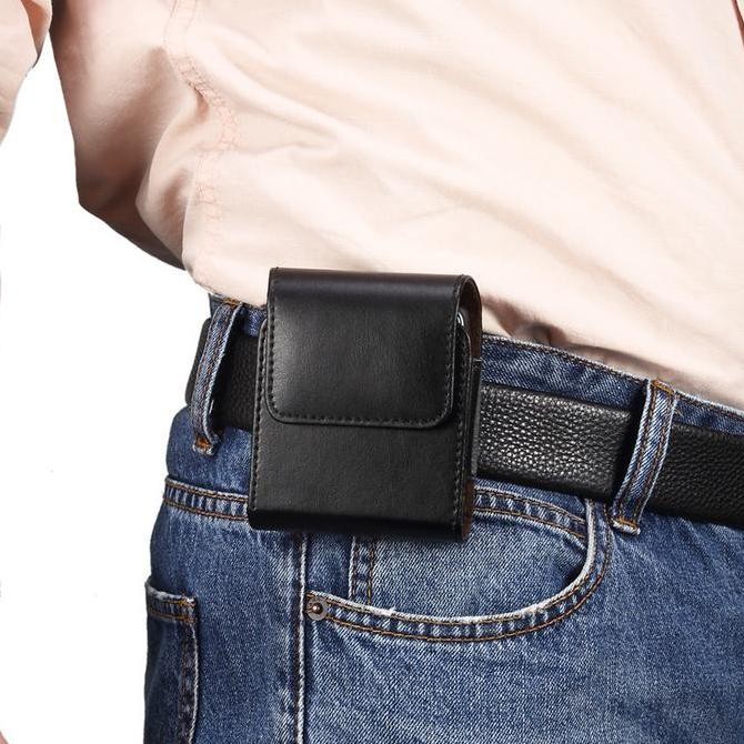 Sarung HP Pinggang Kulit Pria Klip Jepit Dompet Z Flip 1 2 3 4