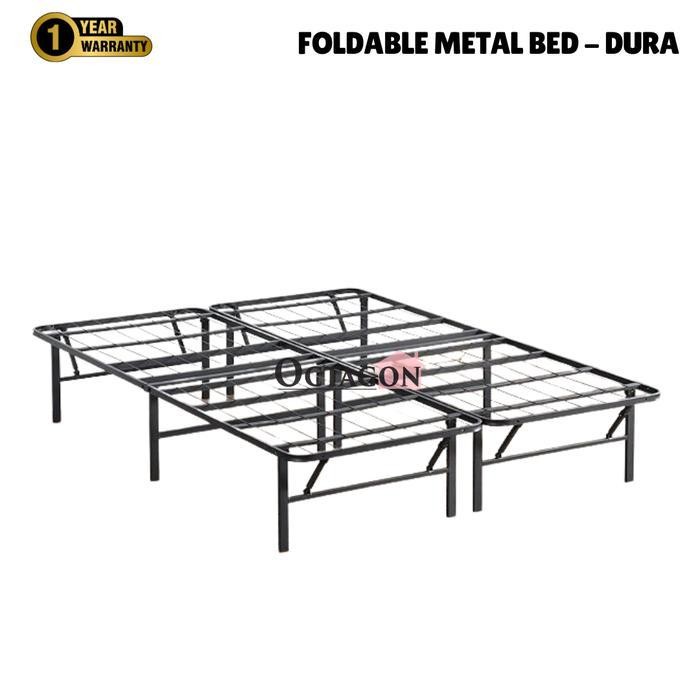 Ranjang Besi Lipat Foldable Metalbed Minimalist Praktis Durable Size Single Original Dan Terpercaya