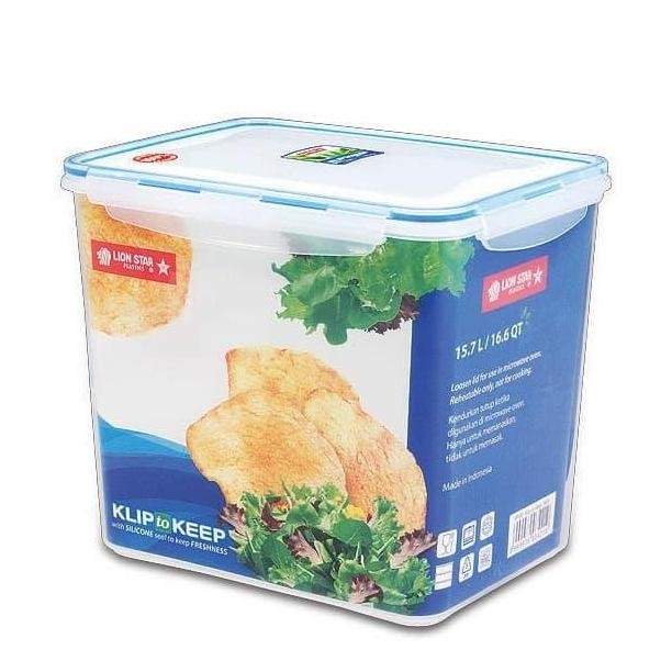 Toples Klip To Keep Lion Star KP60 15.7 Liter Toples Besar Makanan Kering