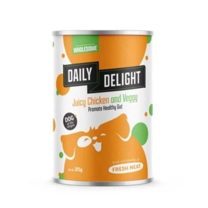 

Promo MAKANAN KALENG - Daily Delight Can CHICKEN VEGIE 375gr. COD