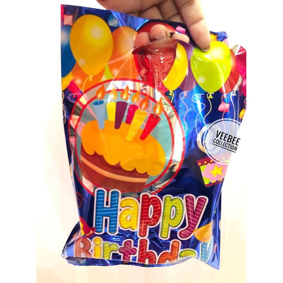 

>>>>>] Plastik snack ulang tahun/ plastik kilap happy birthday/ plastik