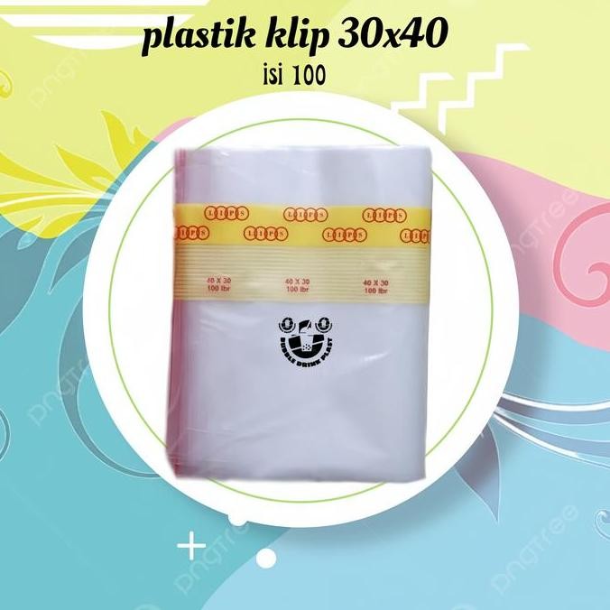 Plastik Ziplock 30x40 cm Isi 100 Lembar | Plastik Klip Packing Aksesoris