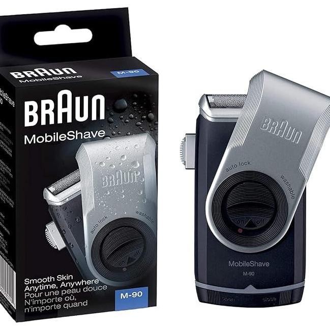

Braun Mobile Shave M90 Portable Electric Shaver Razor for Men's, Good for Travel