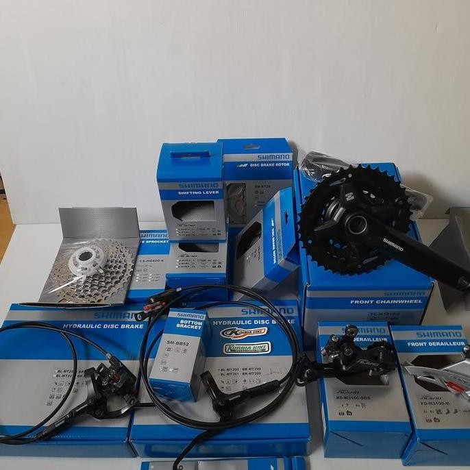 groupset shimano alivio 3x9 speed