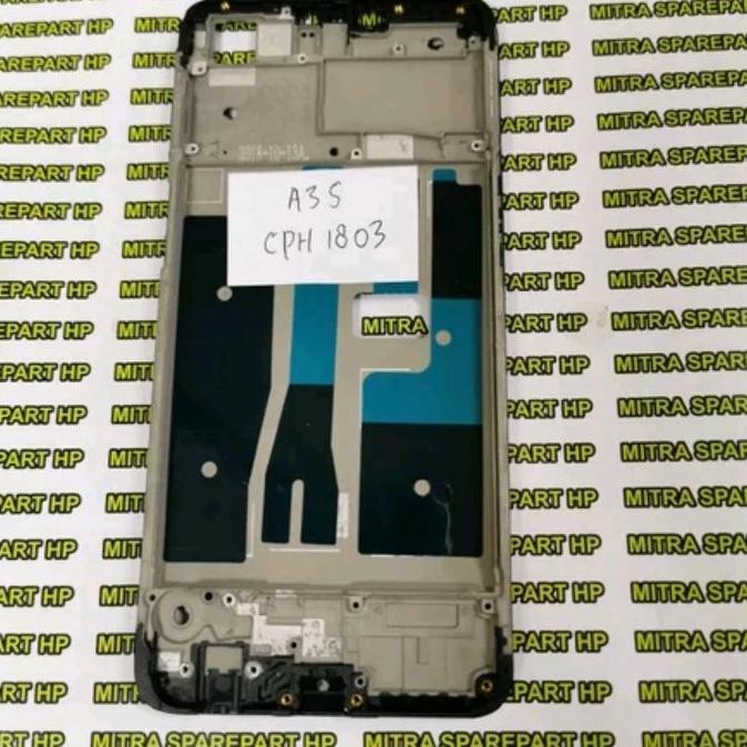 FRAME BEZEL OPPO A3S ORIGINAL - TULANG TENGAH TATAKAN LCD HP