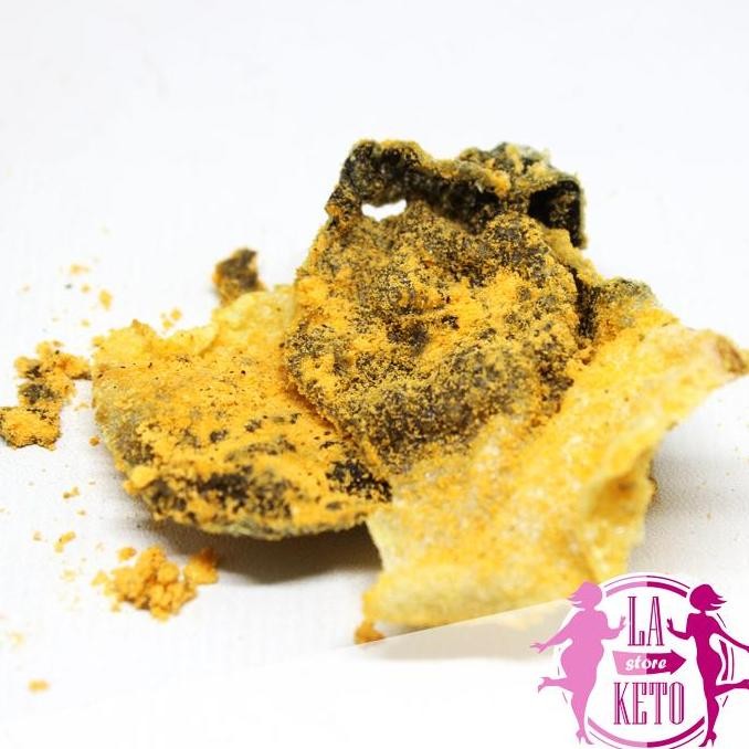 

LA KETO FISH SKIN SALTED EGG | Kulit Ikan Crispy Rasa Telur Asin @70gr