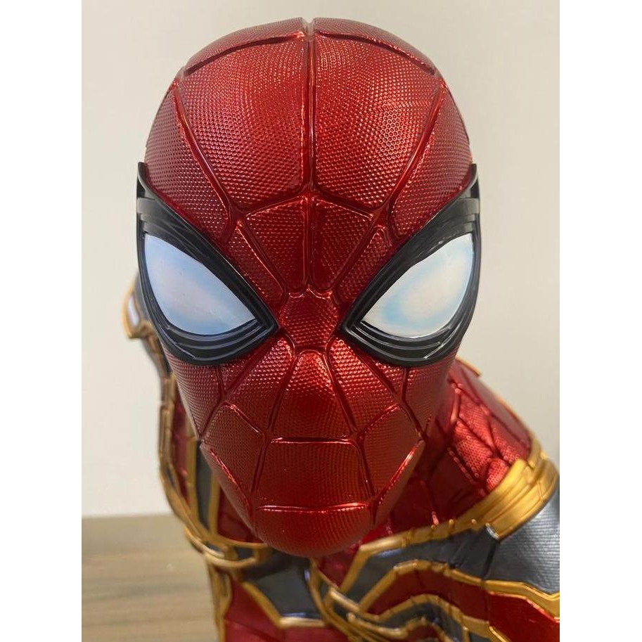 baru Statue Iron Spider Man 1:2 Bust (Life Size) Comic Book & Manga Collectible Figurines Dewasa Res