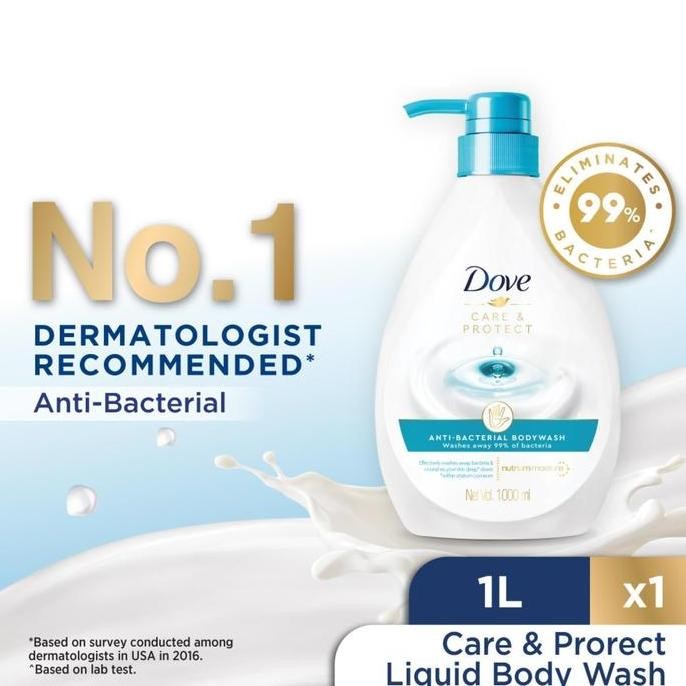 

Dove Anti-Bacterial Body Wash - Care & Protect 1L