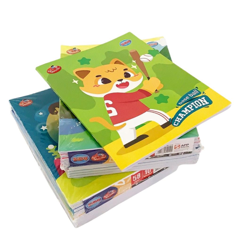 

Buku Tulis SIdU 58 / 1 Pak (10 Buku) / Buku Bergaris / Duta Gemilang