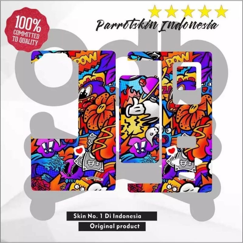 

*Premium Quality* Depan Kode B80 Pow Comic Garskin Custom Stiker Maxdecal Bkn Case COD